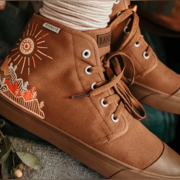 Bangs Sunrise Mountain High Top Terracotta Shoes WM 10/ MN 8.5 - Picture 1 of 16